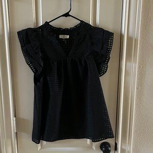 entro Eyelet Peasant Top - Size L